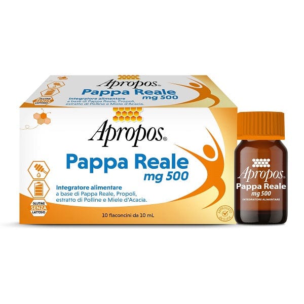 Apropos Pappa Reale 500 Mg 10 Flaconcini Da 10 Ml