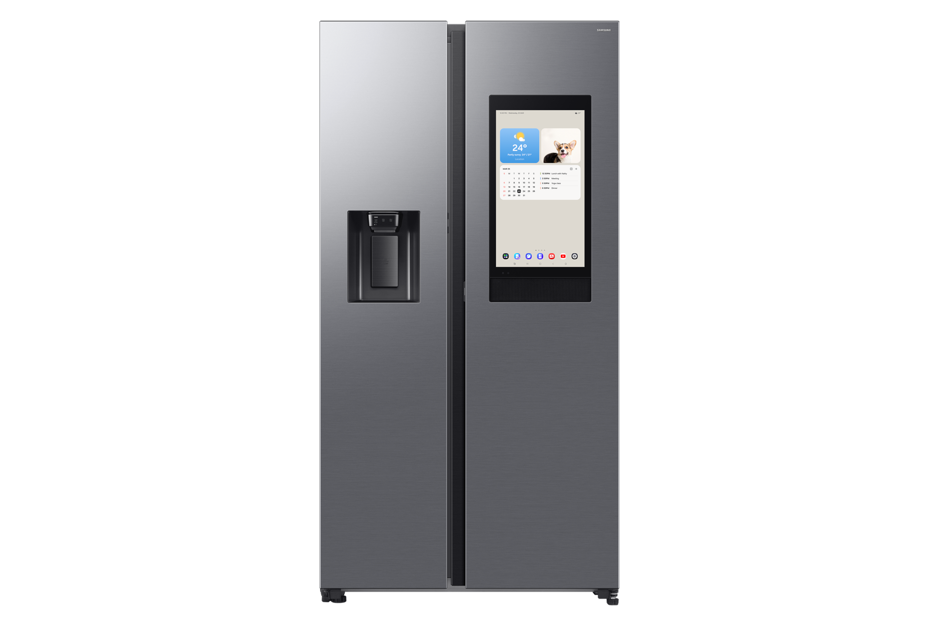 Frigorifero Side By Side Samsung Family Hub 614L RS90F67BETEF, Silver