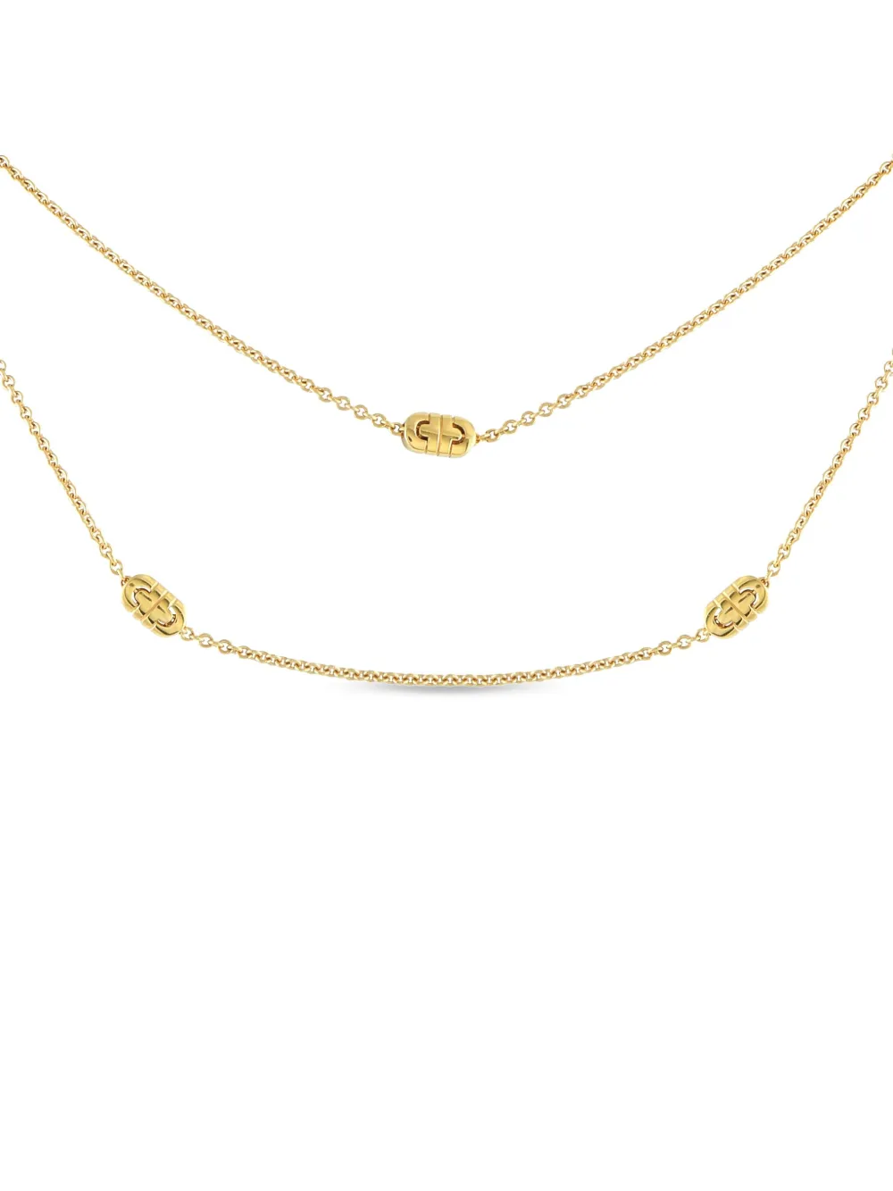 Bvlgari Pre-Owned 18kt yellow gold Parentesi chain necklace - Giallo