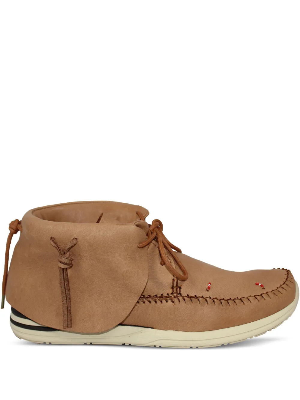 visvim FBT beaded moccasin boots - Marrone
