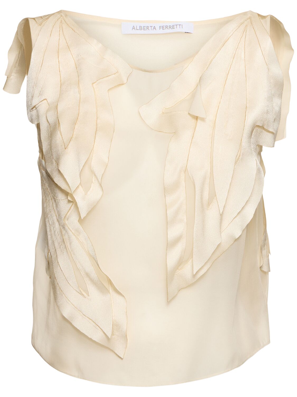 Silk Blend Organza Top