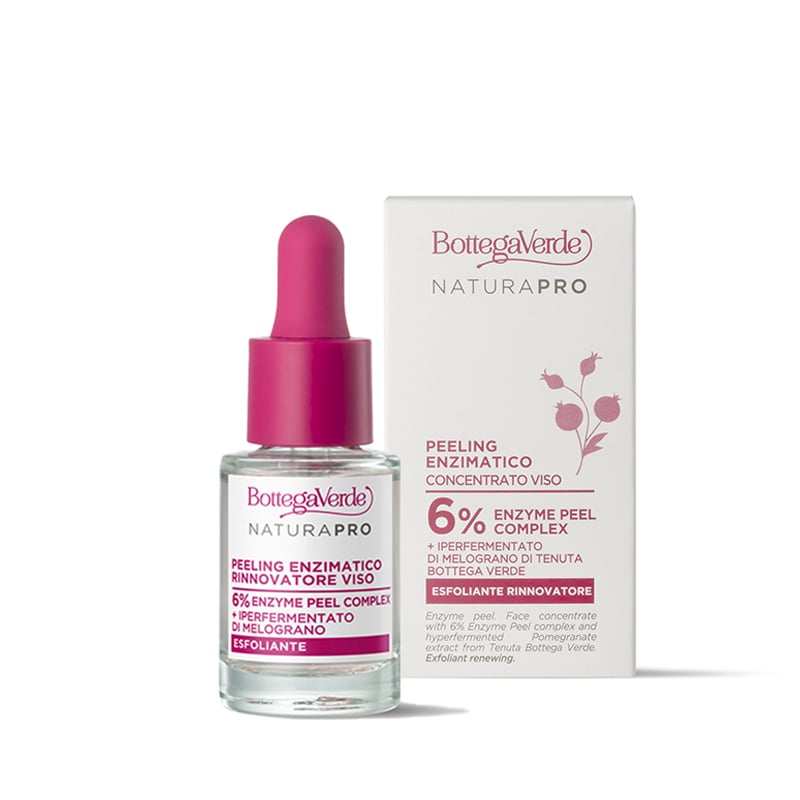Bottega Verde Peeling enzimatico rinnovatore - concentrato viso - con 6% Enzyme Peel complex e iperfermentato di Melograno di Tenuta Bottega Verde - e