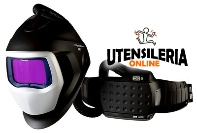 Casco saldatura 3M Speedglas 9100XX Air ADFLO e filtro ADF 9-13