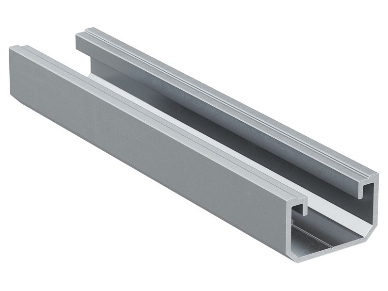 Profilo in alluminio Fischer SolarMetal per pannelli fotovoltaici su lamiere grecate, 4,45mt