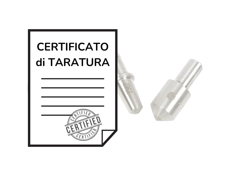Certificato di taratura ACCREDIA VERIFICA DIRETTA per prove di durezza Rockwell