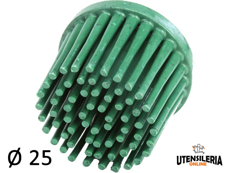 Dischi a tazza Bristle 3M attacco Roloc��� �� 25 mm grana 50 (20pz)