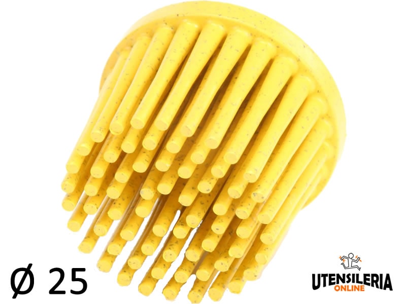 Dischi a tazza Bristle 3M attacco Roloc��� �� 25 mm grana 80 (20pz)