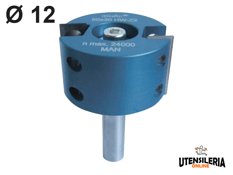 Fresa con coltellini HW Klein per scanalature codolo ��12mm
