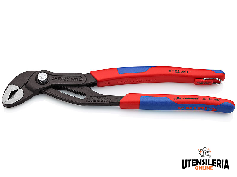 Knipex Cobra pinza regolabile per tubi e dadi con anello di fissaggio, 250mm