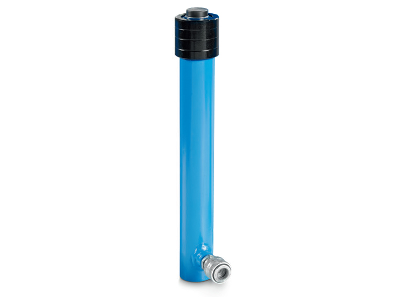 Cilindro idraulico corsa lunga semplice effetto OMCN 359/HM ritorno a molla h.620mm, 5 Ton
