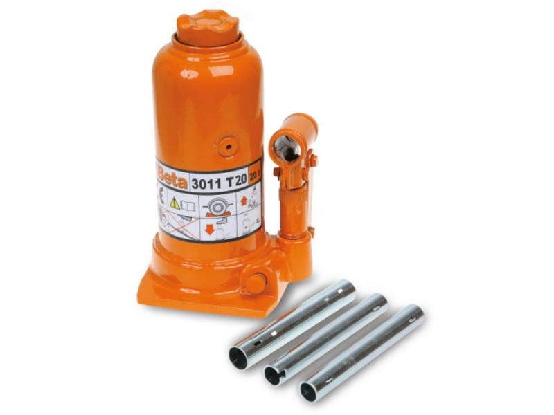 Sollevatore idraulico a bottiglia Beta 3011/T10, alzata 484mm, portata 10 ton