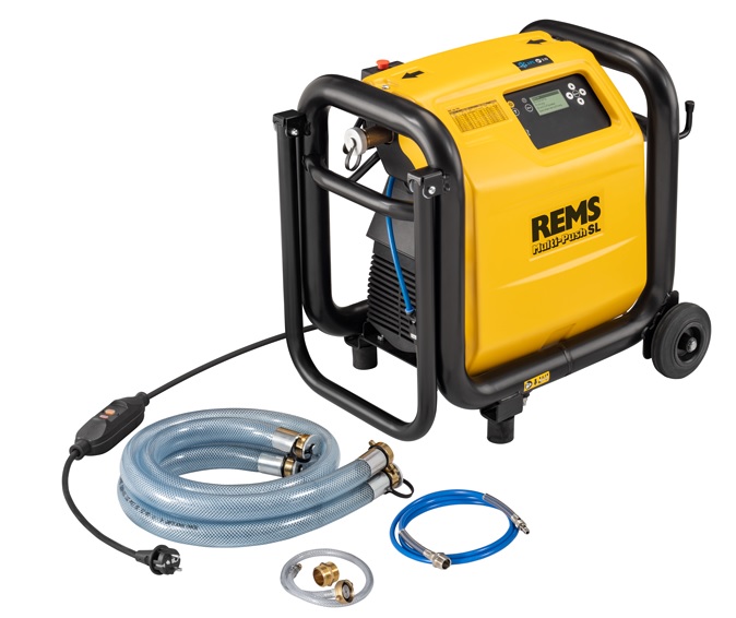 REMS Multi-Push SL Set Unit�� elettronica di flussaggio e provaimpianti con compressore