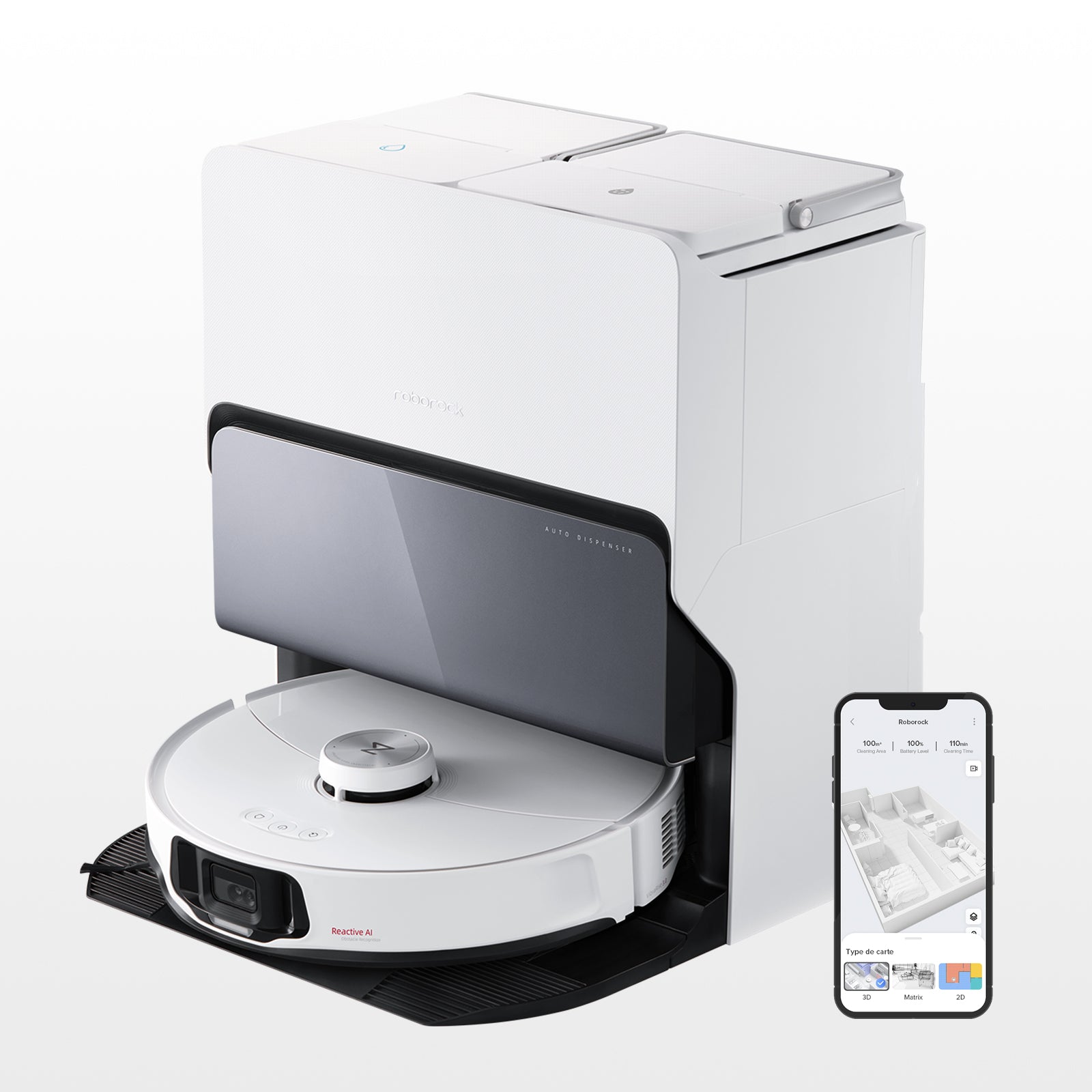 Robot aspirapolvere S8 MaxV Ultra con RockDock® Ultra 8 in 1