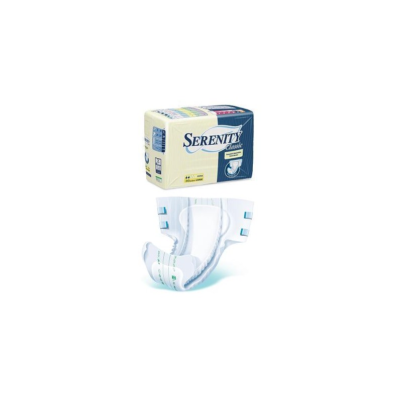 Serenity - Pannolone Per Incontinenza A Mutandina Serenity Classic Formato Maxi Taglia Medium 15 Pezzi