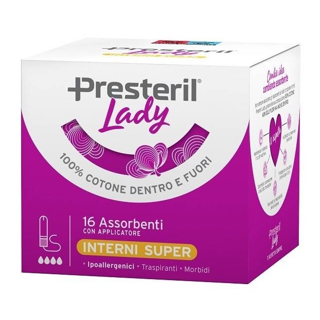 Corman - Corman Presteril Lady Assorbente Interno Compact Super Plus 16 Pezzi