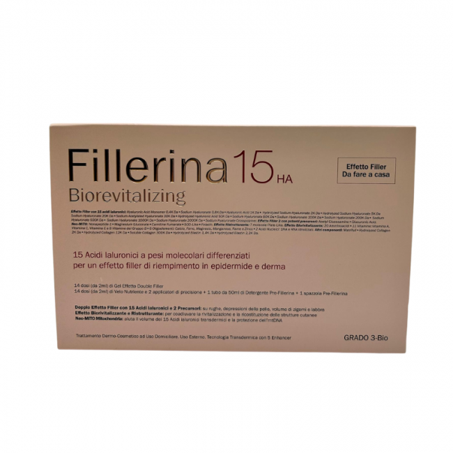 Labo International - Labo Fillerina 15 Ha Biorevitalizing Grado 3 Bio + Prefillerina Flacone 30+30 Ml + 1 Tubo 50 Ml