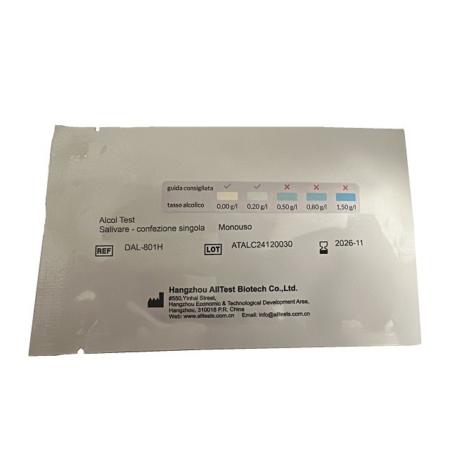 Geomed - Geomed Test Rapido Alltest Strip Rilevazione Alcol Nella Saliva