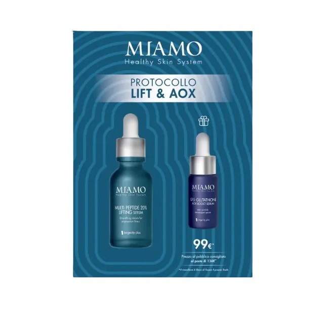 Miamo - Miamo Cofanetto 2025 Lift & Aox 1 Rughe D'espressione Multi Peptide 30 Ml + 1 Gf5 10 Ml