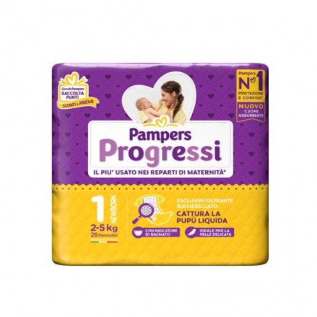 Pampers - Pampers Progressi Pannolini Newborn 2-5kg - 28 Pannolini