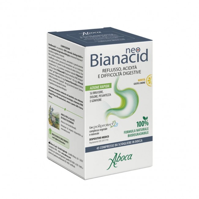 Aboca Societa' Agricola - Aboca Neobianacid Anti Acido - 45 Compresse Gusto Limone