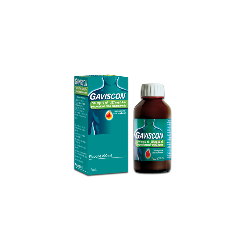 Reckitt Benckiser - Gaviscon 500 Mg/10 Ml + 267 Mg/10 Ml Sospensione Orale