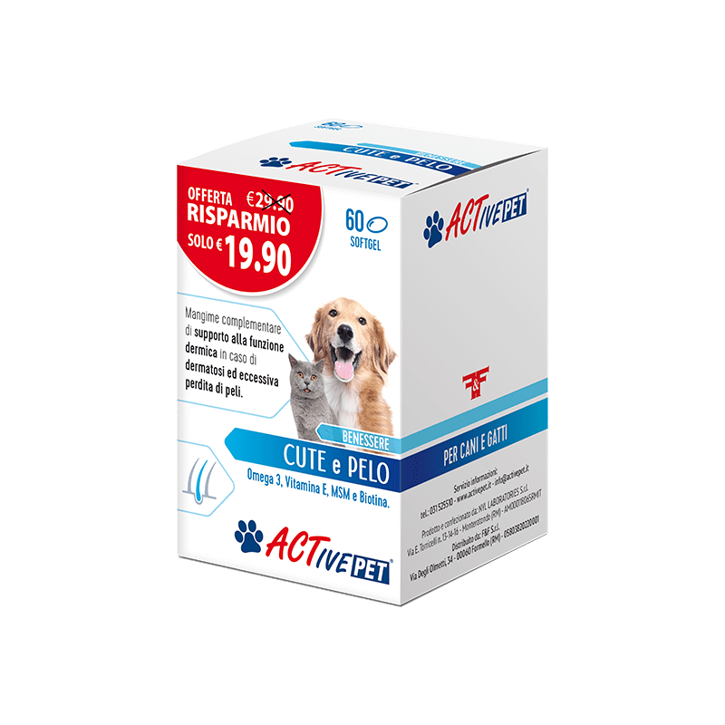 F&f - Active Pet Benessere Cute E Pelo 60 Softgel