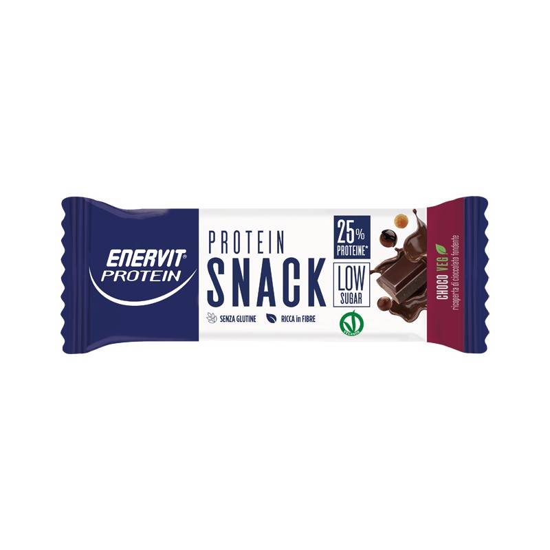 Enervit - Enervit Protein Snack Choco Veg Low Sugar 33 G X 25 Pezzi