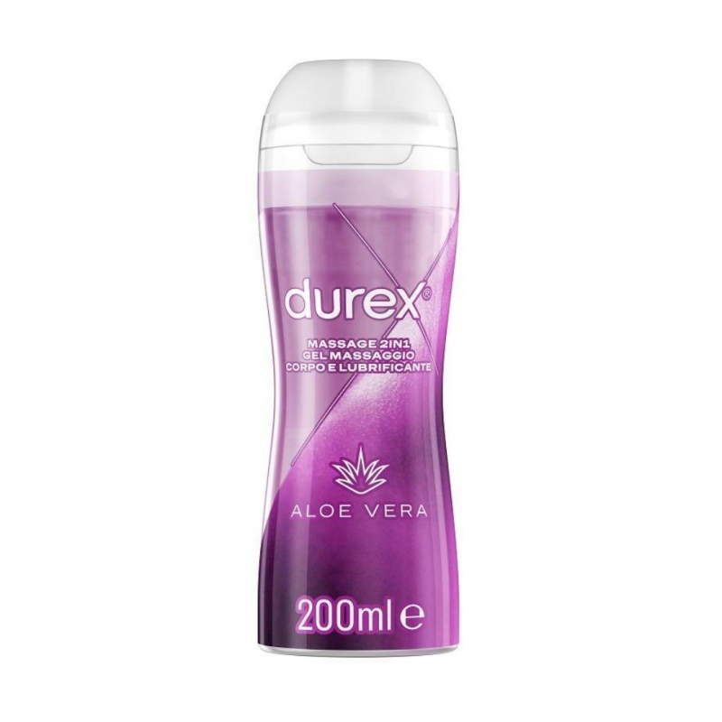 Reckitt Benckiser - Durex Gel 2in1 Massaggio Corpo E Lubrificante Aloe Vera - 200ml