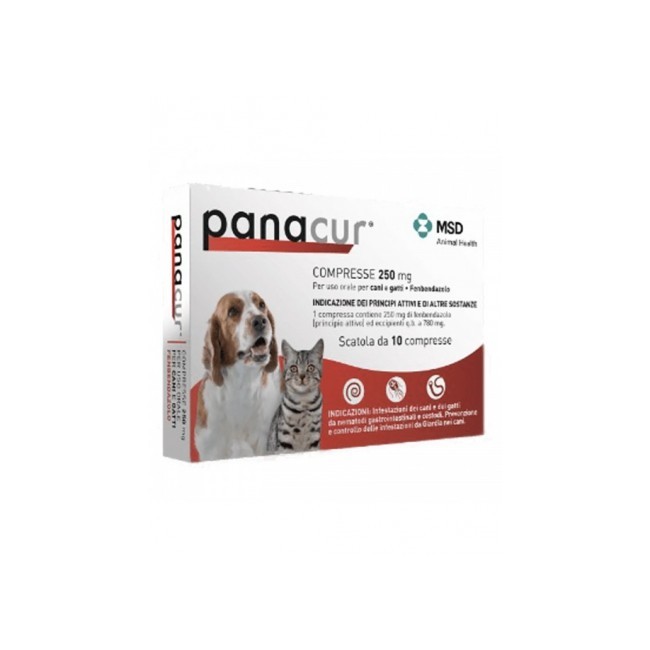Msd Animal Health - Msd Animal Health Panacur Compresse 250 Mg Per Uso Orale Per Cani E Gatti