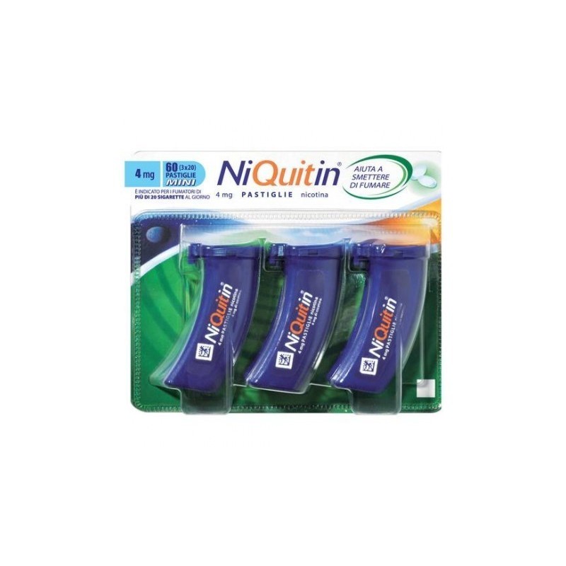 Perrigo - Niquitin 4 Mg Gusto Menta 60 Pastiglie
