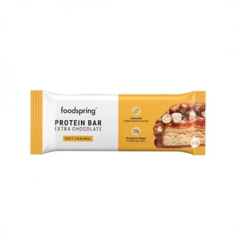 Foodspring - Foodspring Protein Bar Extra Chocolate - 45g Caramello Morbido