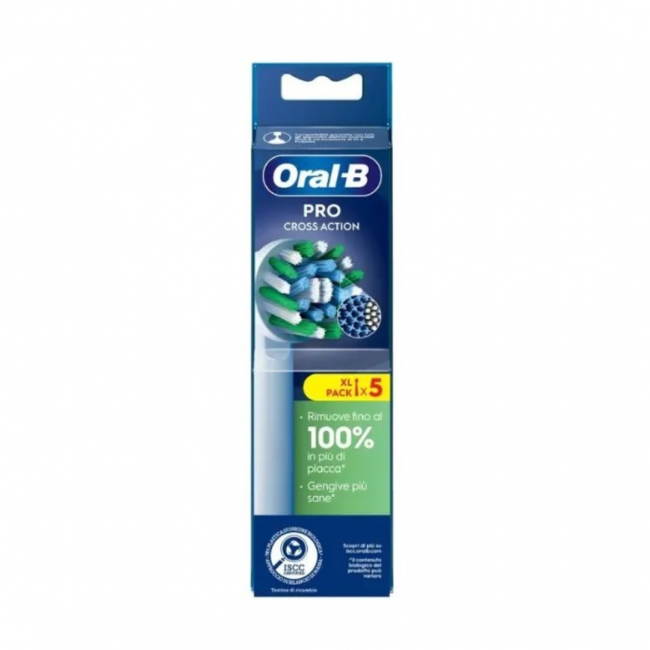 Procter & Gamble - Oralb Pro Crossaction Testine Compatibili - 5 Pezzi