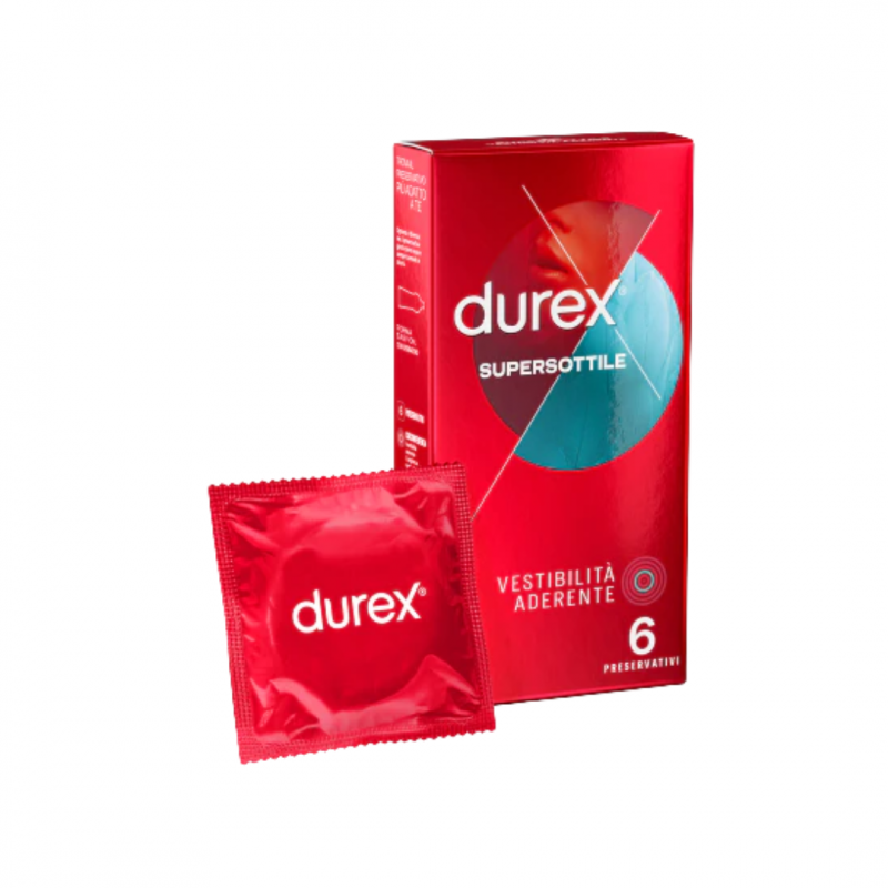 Reckitt Benckiser - Durex Supersottile Vestibilità Aderente - 6 Pezzi