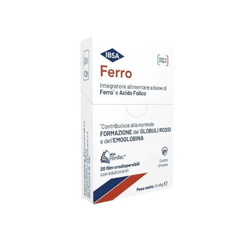 Ibsa Farmaceutici - Ibsa Farmaceutici Ferro Ibsa 20 Film Orodispersibili Formazione Dei Globuli Rossi