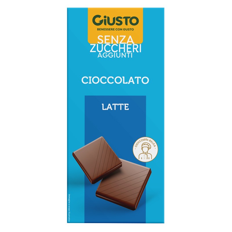 Giusto - Farmafood Giusto Senza Zucchero Tavoletta Cioccolato Latte 85 G