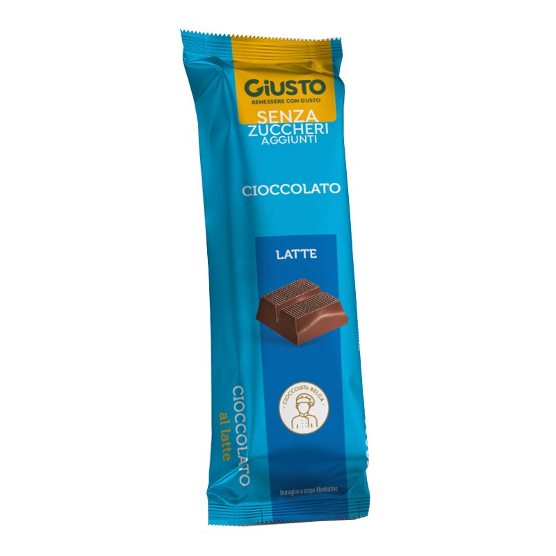 Giusto - Farmafood Giusto Senza Zucchero Barretta Cioccolato Latte 42 G