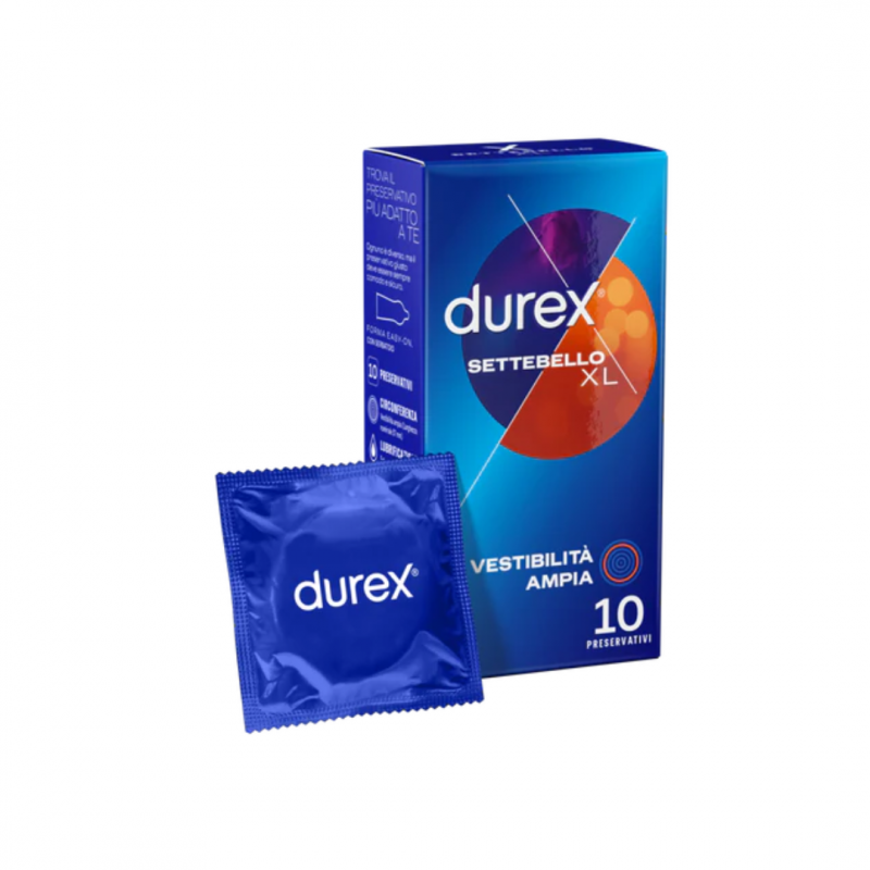 Reckitt Benckiser - Durex Settebello Xl Vestibilità Ampia - 10 Pezzi