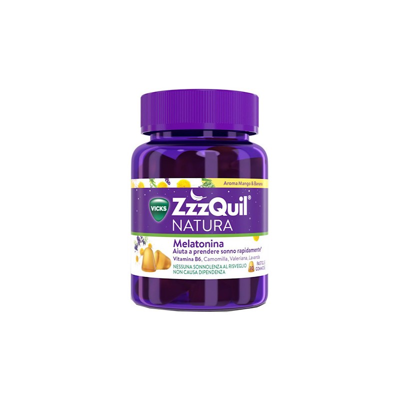 Procter & Gamble - Vicks Zzzquil Natura Mango & Banana - 30 Pastiglie Gommose