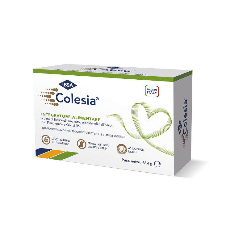 Ibsa Farmaceutici - Colesia Soft Gel Integratore Colesterolo 60 Capsule Molli