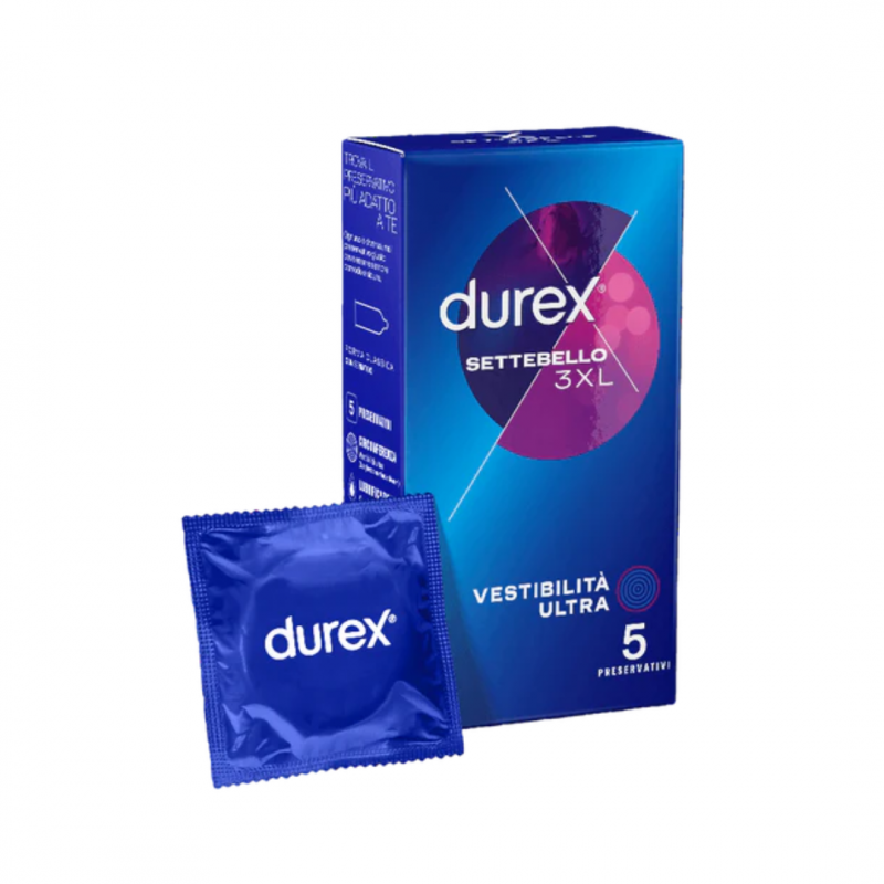 Reckitt Benckiser - Durex Settebello 3xl Vestibilità Ultra - 5 Pezzi