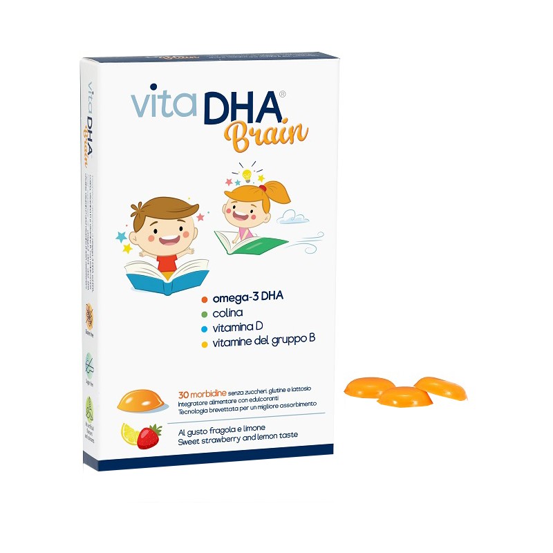 U. G. A. Nutraceuticals - U. G. A. Nutraceuticals Vitadha Brain 30 Morbidine Al Gusto Fragola E Limone