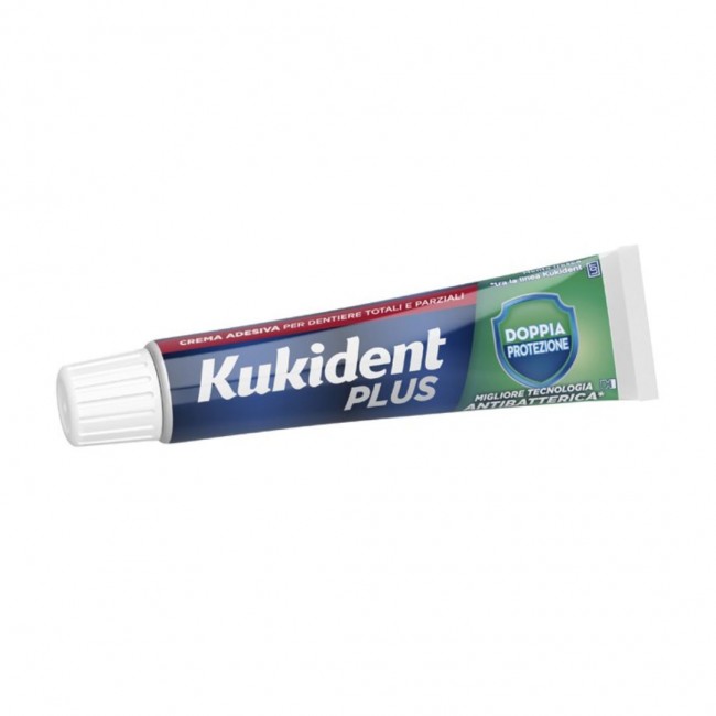 Kukident - Kukident Plus Doppia Protezione Crema Adesiva Dentiere - 40g
