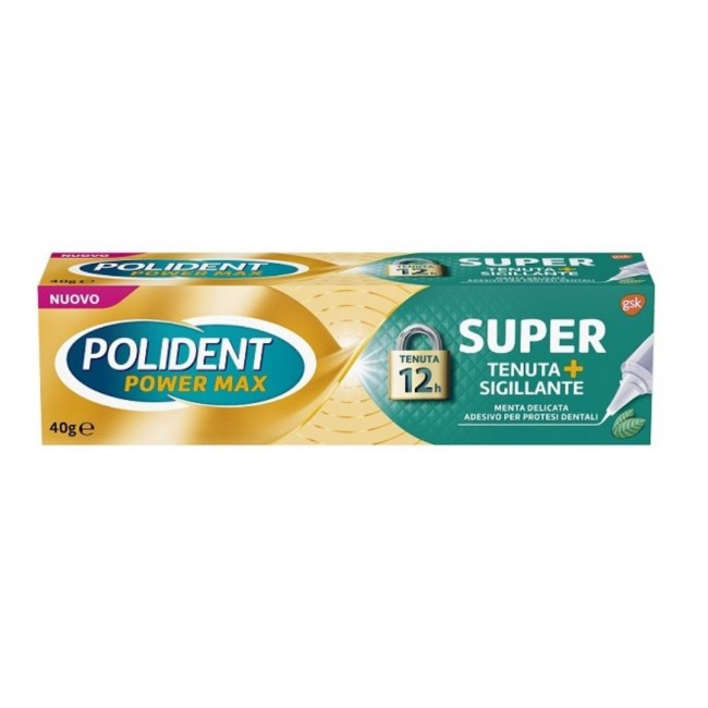 Polident - Polident Power Max Super Tenuta Sigillante Adesivo Dentale - 40g Gusto Menta