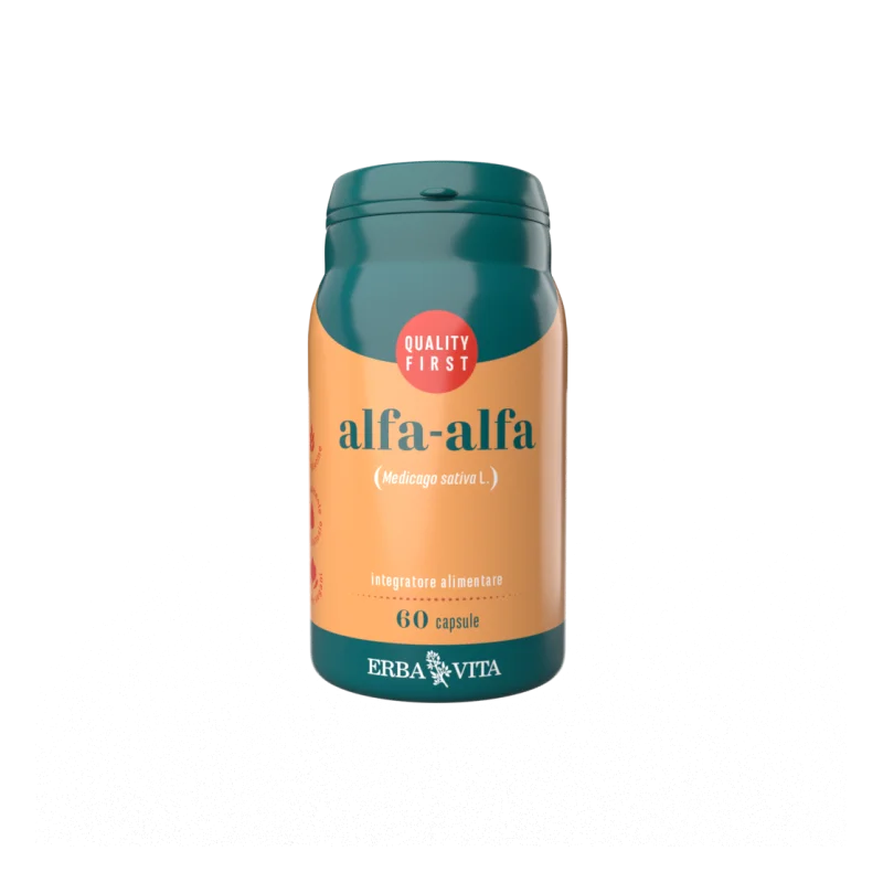 Erba Vita - Erba Vita Alfa-alfa Supporto Metabolico E Aiuto Per La Menopausa 60 Capsule
