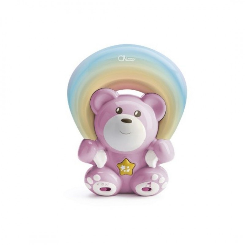 Chicco - Chicco Orsetto Arcobaleno Rosa Proiettore Luminoso - 1 Pezzo