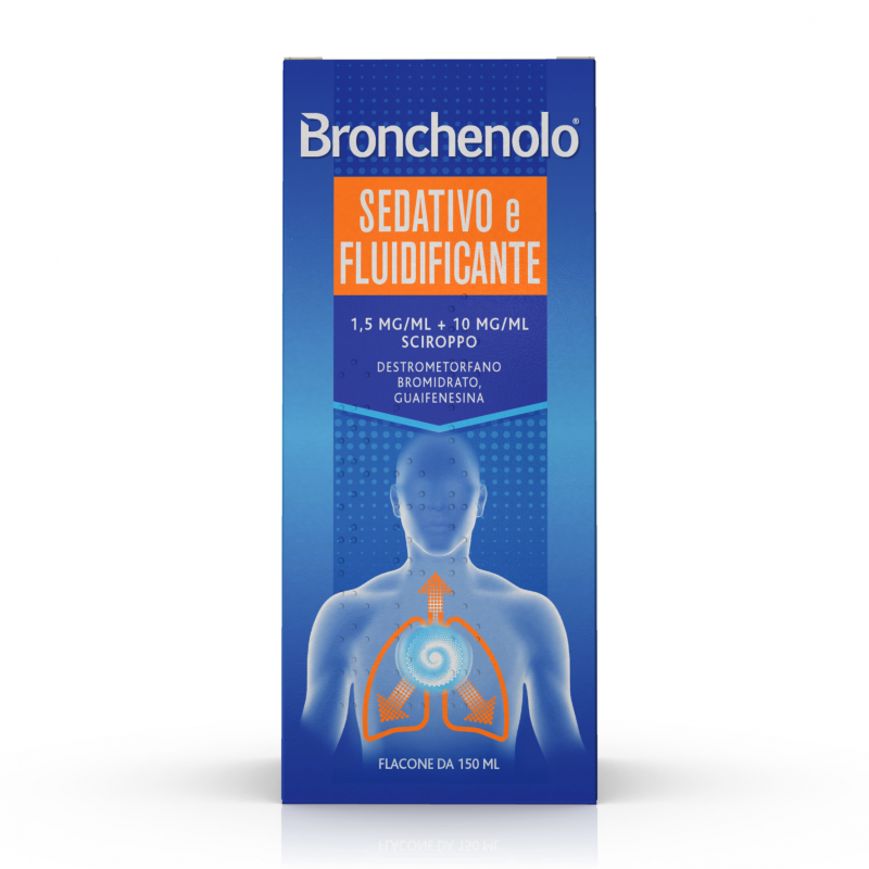 Perrigo Italia - Perrigo Italia Bronchenolo Sedativo E Fluidificante, 1,5 Mg/ml + 10 Mg/ml, Sciroppo  Destrometorfano Bromidrato, Guaifenesina