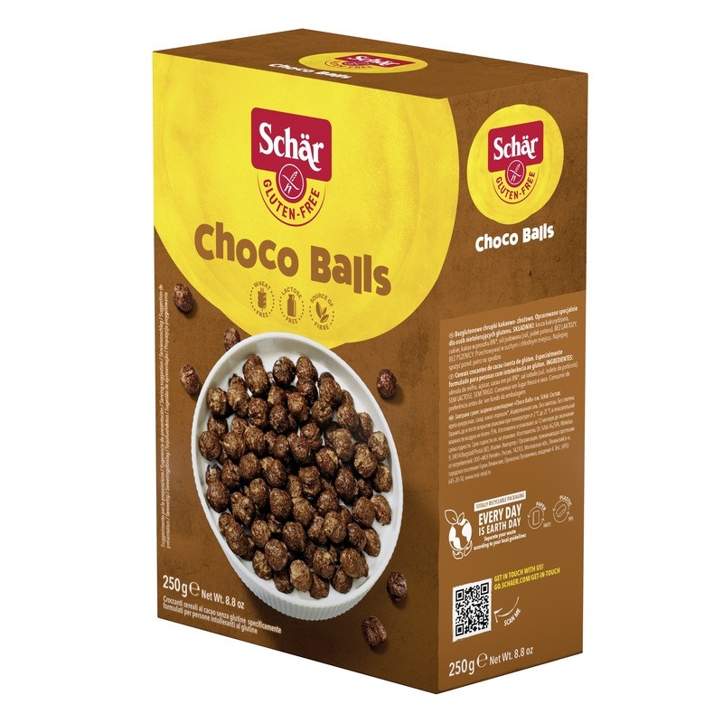 Schar - Dr. Schar Schar Choco Balls Cereali Senza Lattosio 250 G