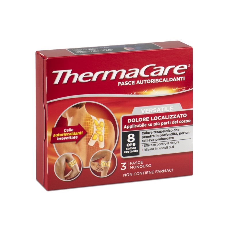 Angelini Pharma - Angelini Pharma Fascia Autoriscaldante A Calore Terapeutico Thermacare Versatile 3 Pezzi