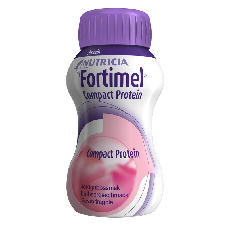 Nutricia - Danone Nutricia Soc. Ben. Nutricia Fortimel Compact Protein Gusto Frutti Rossi Rinfrescanti 4 Bottiglie Da 125 Ml