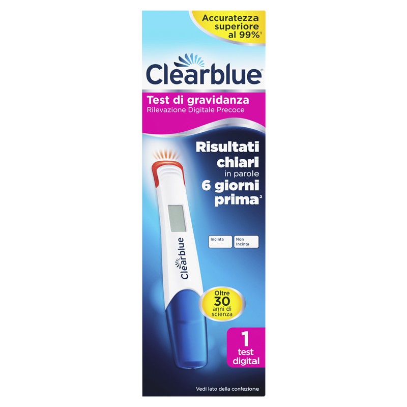 Procter & Gamble - Procter & Gamble Clearblue Test Gravidanza Rilevazione Precoce Digitale 1 Pezzo